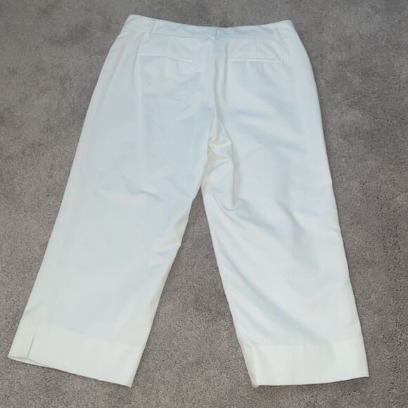 Rafaella Crop Pants White Size 6P - Picture 2 of 11